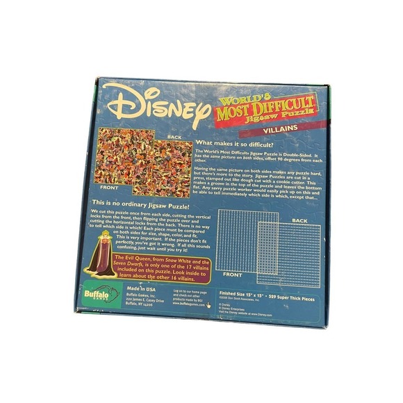 Disney Double Sided Villains and Winnie the Pooh Puzzles Set of 2, NIB - Picture 4 of 9